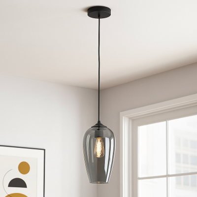 Candeeiro suspenso cinzento design, Andy