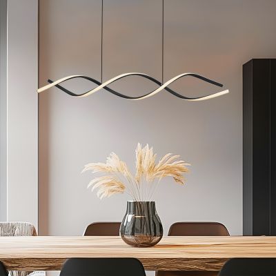 Candeeiro suspenso preto design, Kuno, 45W, LED 3000K, regulável em 3 níveis
