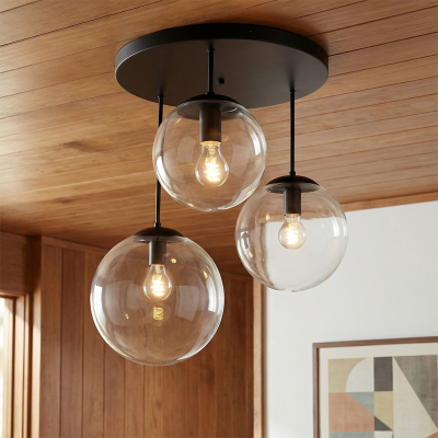 Candeeiro de teto transparente design, Dolf