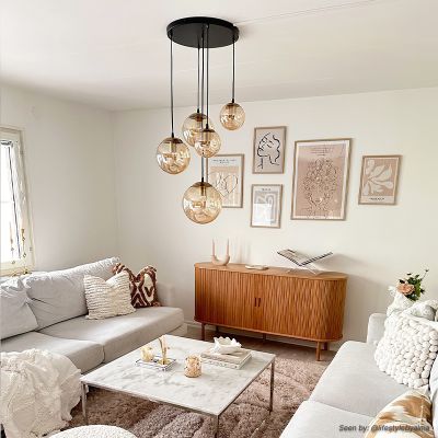 Candeeiro suspenso âmbar design, Dolf