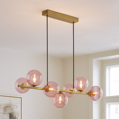 Candeeiro suspenso rosa design, Remo
