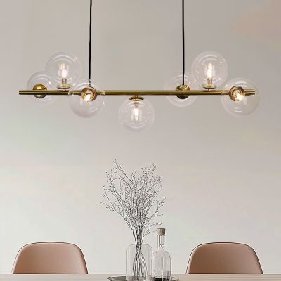Candeeiro suspenso transparente design, Remo