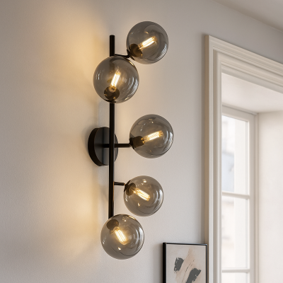 Aplique de parede cinzento design, Remo
