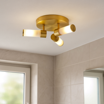 Candeeiro de teto para casa de banho dourado moderno, Callum, IP44