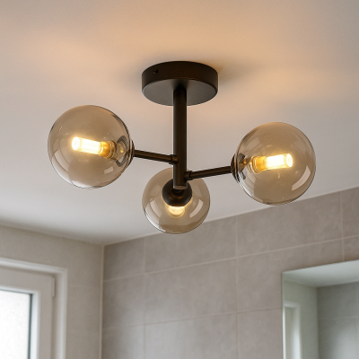 Candeeiro de teto para casa de banho âmbar moderno, Amer, IP44