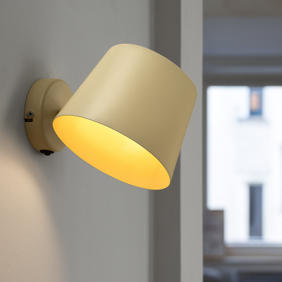 Foco de parede bege moderno, Rinke, com interruptor