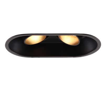 Foco de encastrar preto moderno, Timothy