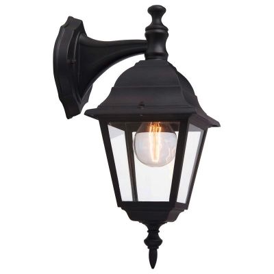 Candeeiro para exterior preto clássico, Adelyn, IP23