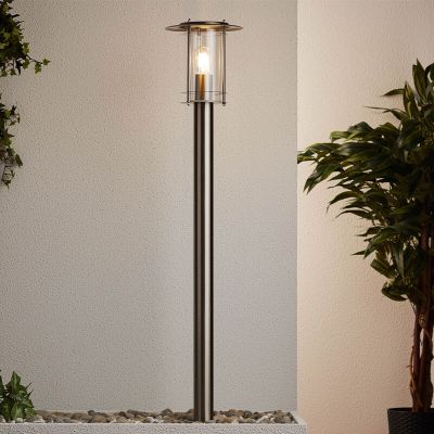 Candeeiro para exterior cromo de metal, Shamayra, IP44