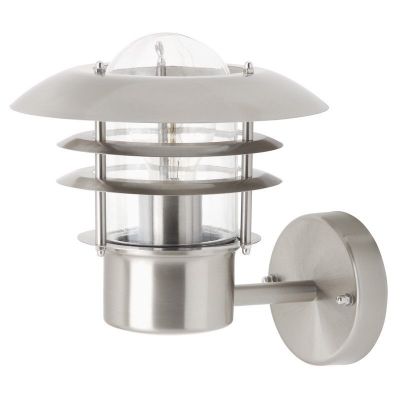Candeeiro para exterior cromo de metal, Ajlina, IP44