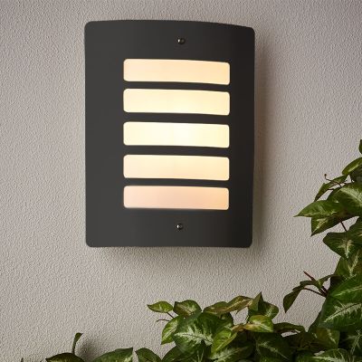 Candeeiro para exterior antracite de metal, Alea, IP44