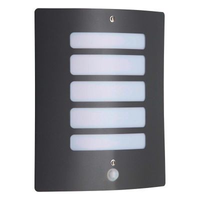 Candeeiro de parede exterior com sensor de movimento antracite de metal, Alea, IP44