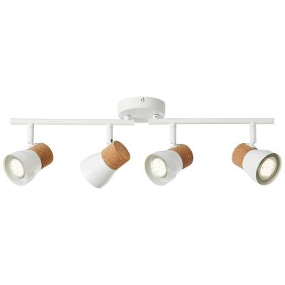 Candeeiro de teto de cortiça branco, Charlotte
