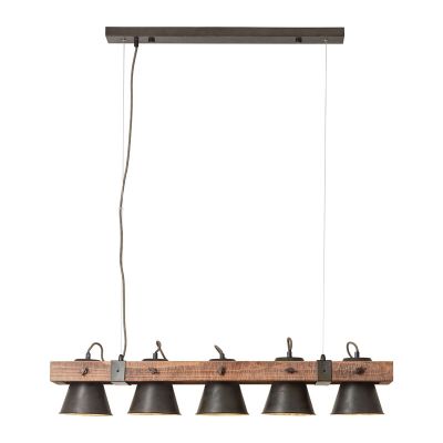 Candeeiro suspenso preto industrial, Audrey