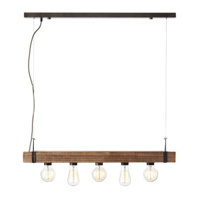 Candeeiro suspenso preto industrial, Asli