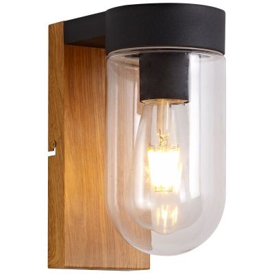 Candeeiro para exterior preto moderno, Danja, IP44