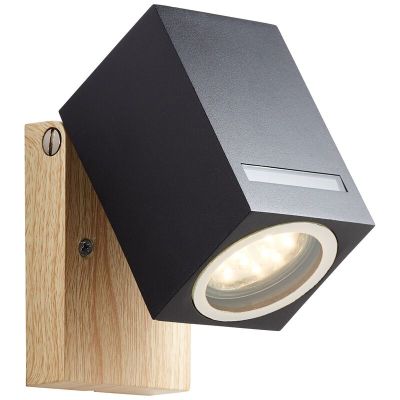 Candeeiro para exterior preto moderno, Charis, IP44