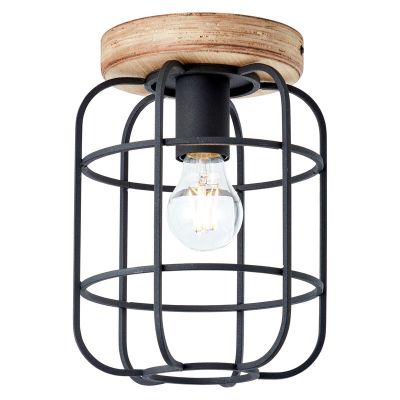 Candeeiro de teto preto industrial, Taede