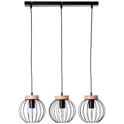 Candeeiro suspenso preto industrial, Donato
