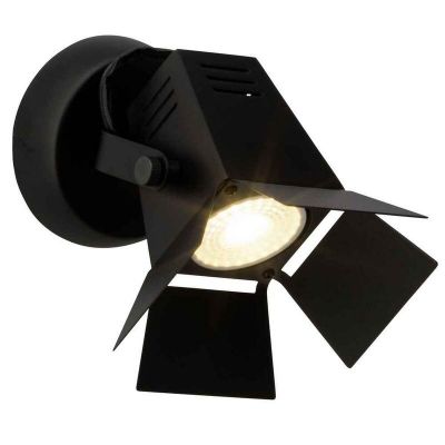 Foco de teto preto industrial, Jowenna, 5W, LED 3000K