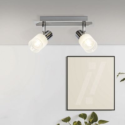 Foco de teto cromo de metal, Blake, 28W, LED 2700K