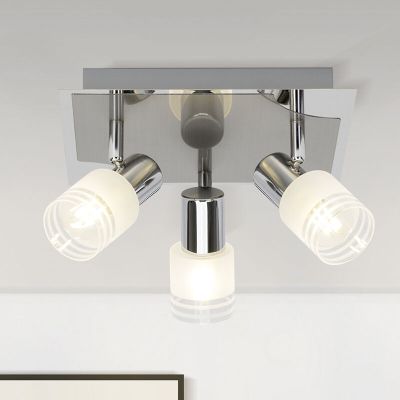 Foco de teto cromo de metal, Blake, 28W, LED 2700K