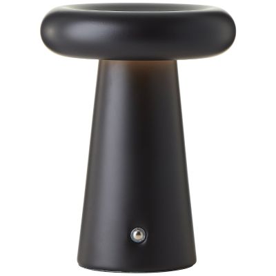 Candeeiro de mesa exterior recarregável preto moderno, Stig, 3W, LED 3000K, IP44, regulável em 3 níveis