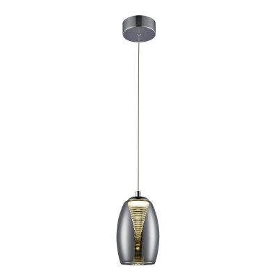 Candeeiro suspenso cromo moderno, Aliyah, 5W, LED 3000K
