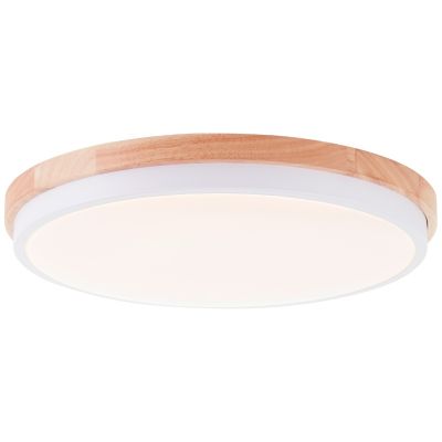 Candeeiro de teto madeira moderno, Marloes, 24W, LED 3000K, regulável em 3 níveis