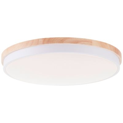 Candeeiro de teto madeira moderno, Marloes, 36W, LED white switch, com comando à distância