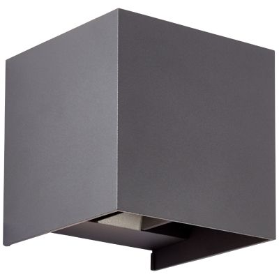 Candeeiro up down cinzento moderno, Romar, 6,5W, LED 3000K, IP44