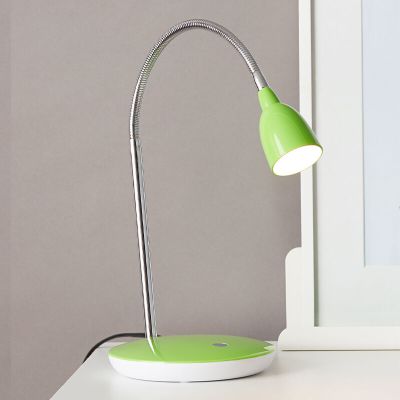 Candeeiro de secretaria verde de plástico, Kit, 3W, LED 3000K, com interruptor