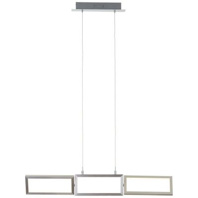 Candeeiro suspenso prateado moderno, Sara, 30W, LED 3000K