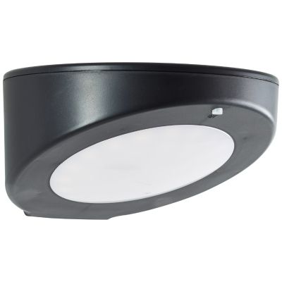 Candeeiro de parede exterior solar preto moderno, Winesh, 3W, LED 4000K, IP44
