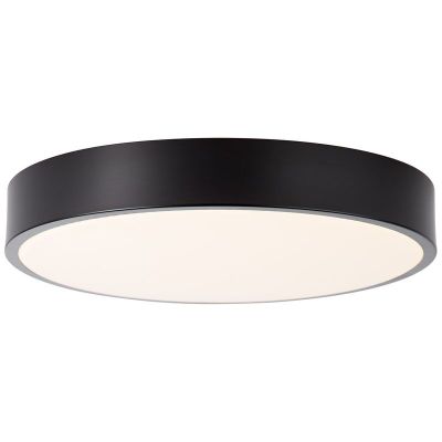 Plafon preto moderno, Asude, 12W, LED 3000K