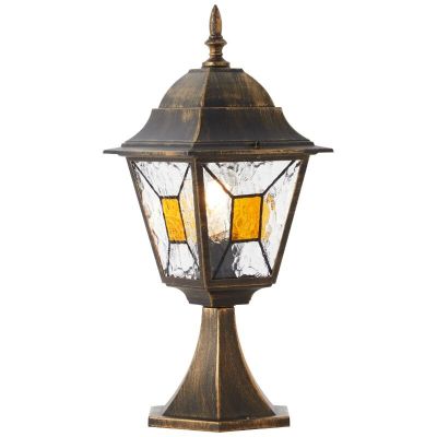 Candeeiro para exterior cor de ferrugem clássico, Levinus, IP44
