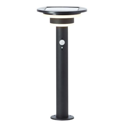 Candeeiro de pé exterior solar preto moderno, Lonneke, 3W, LED 3000K, IP44