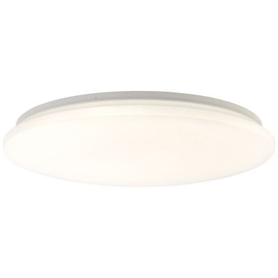 Plafon branco de plástico, Julie, 36W, LED ajustável de branco quente a branco frio, com comando à distância