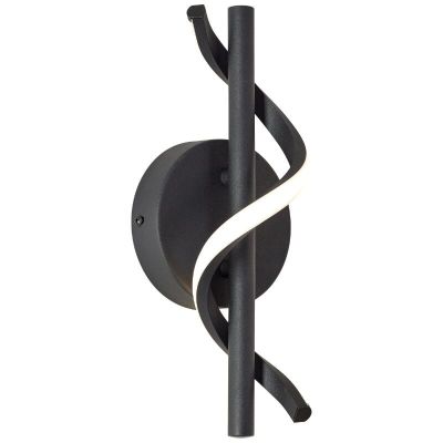 Aplique de parede preto design, Mateusz, 6W, LED 4000K