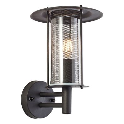 Candeeiro para exterior preto rústico, Gezina, IP44