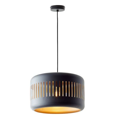 Candeeiro suspenso preto industrial, Veronika