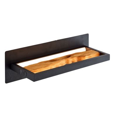 Aplique de parede castanho rústico, Raynor, 9,5W, LED 3000K