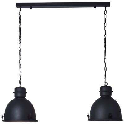 Candeeiro suspenso preto industrial, Senna