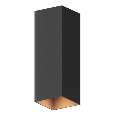 Candeeiro up down de alumínio preto, Dion, 8W, LED 3000K, IP54