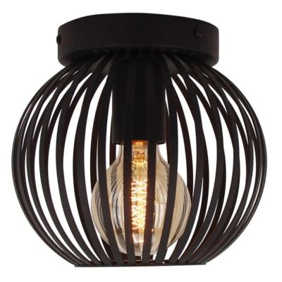 Candeeiro de teto preto industrial, Lieve