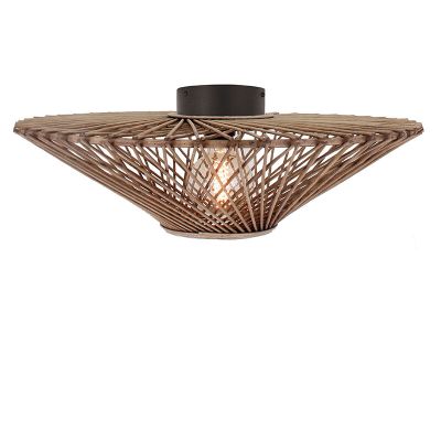 Plafon de rattan castanho, Akif