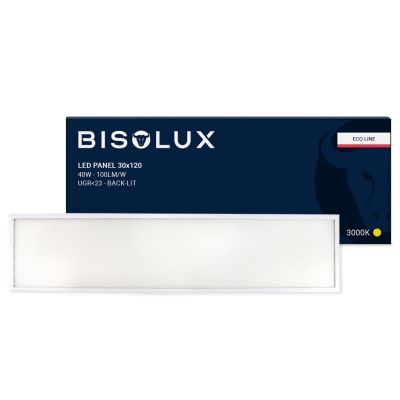 Painel LED 120x30 cm - 38W - 3000K - Retroiluminado