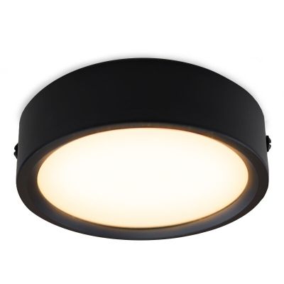 Candeeiro de teto preto de alumínio, Aletta, 5W, LED 3000K