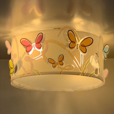 Plafon quarto infantil de plástico multicolorido, Vlinders