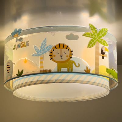 Plafon quarto infantil de plástico multicolorido, Jungle